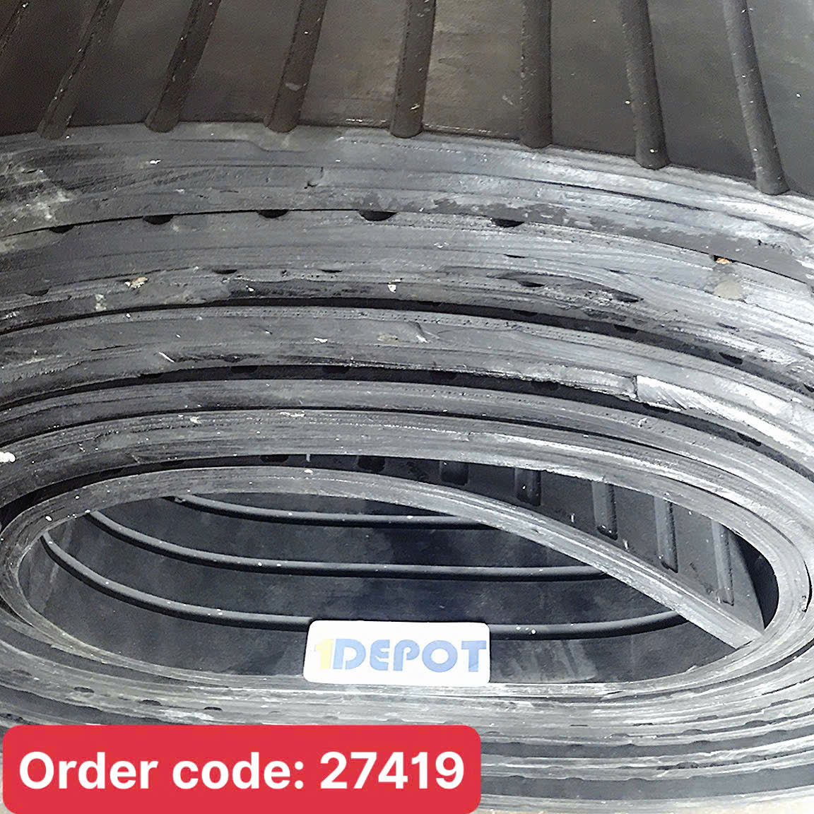 Tấm cao su chống rung có rãnh KT: 10.000 x 500 x 10mm