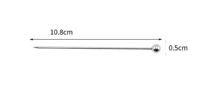 Tăm trang trí bằng thép không gỉ, 10.8cm