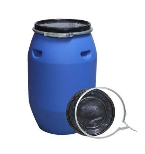 Thùng phuy nhựa 100 lít, phi 420x H750mm , HDPE nguyên sinh, màu xanh dương