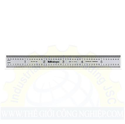 Thước lá Mitutoyo 182-302, 0-150mm/6, rộng 13mm