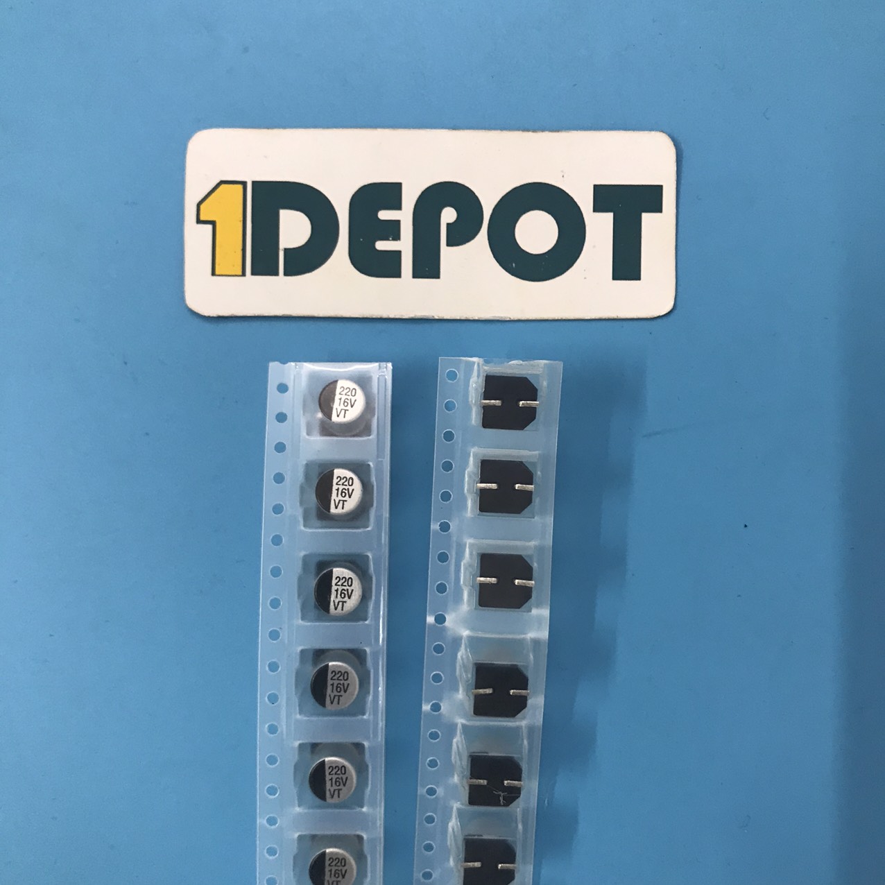 Tụ Nhôm SMD 220uF 16V 6.3x7.7mm