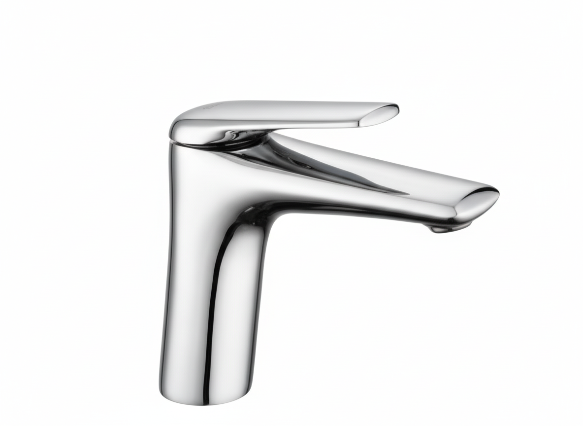 Vòi lavabo nóng lạnh Vanni VN-248, Inox 304 sáng bóng, bền đẹp