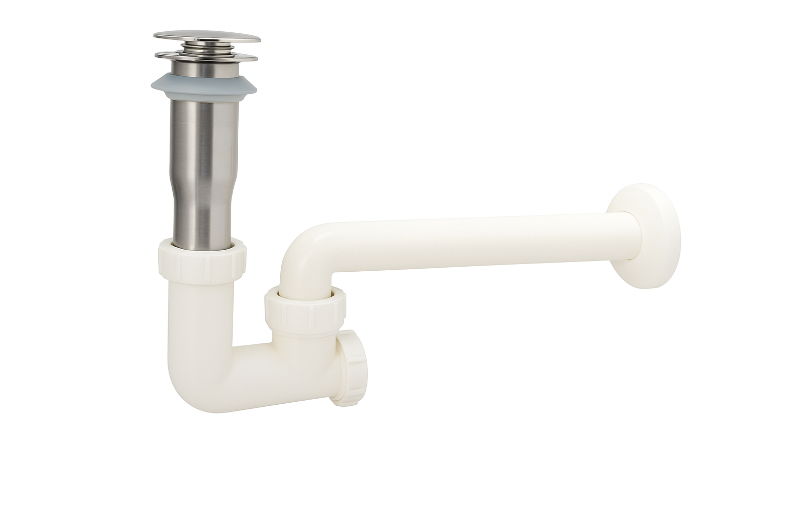 Xi phông Lavabo Vanni VN-084, Inox 304 chống rò rỉ, thiết kế kín khít